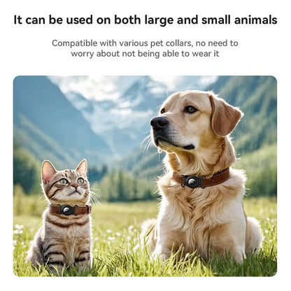 GPS Pet Tracker with No Monthly Fee – Compatible with Apple Find My for Dogs and Cats